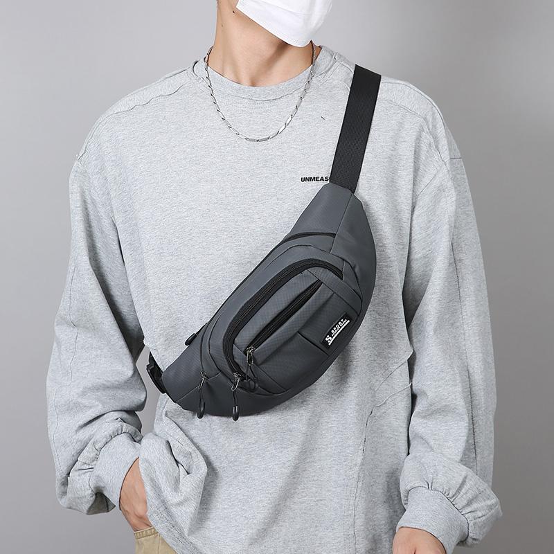 Waterproof Men's Waist Bag Multifunctional Outdoor Sports Large Capacity Chest Bag