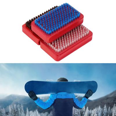 3x Snowboard Wax Brush Set Ski Brushes Care Tool Tuning Cleaning, Skiing Board Kit