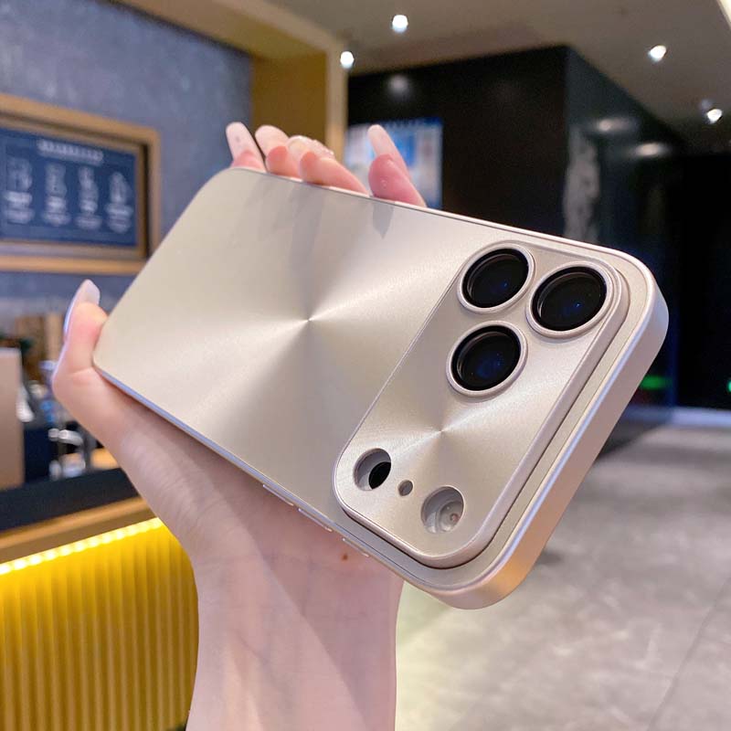 Laser Aurora CD Pattern Matte Case for IPhone 17 Air 16 15 14 13 12 11 Pro Max Lens Film Protection Shockproof Armor Hard Cover