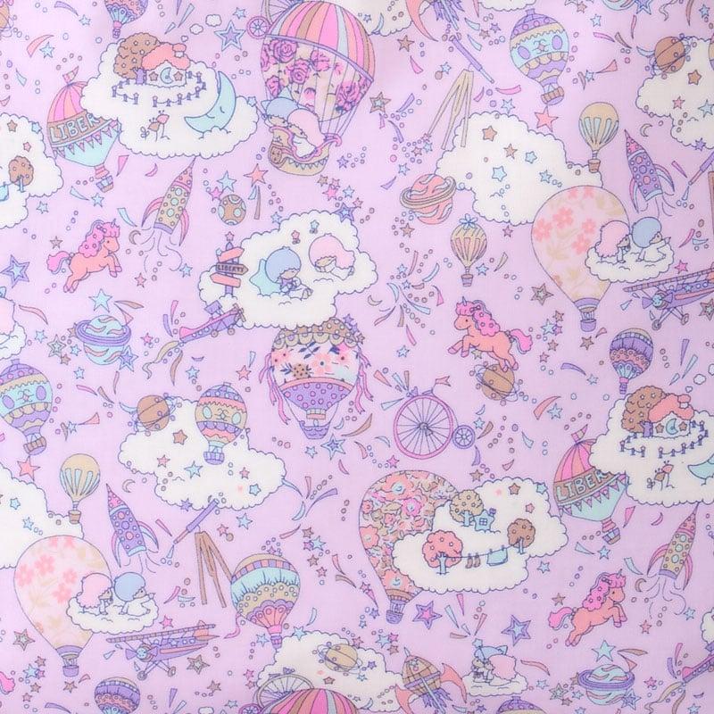 Sanrio Little Twin Stars Liberty Fabrics Tote Bag L NEW Sanrio Characters