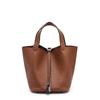 [New] High-quality First-layer Cowhide Niche Vegetable Basket Handbag Female, Genuine Leather Large-capacity High-end Bucket Bag