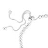 Adjustable Bolo Bead Bracelet Handmade Silver Bead Slider Bracelet for Women Alloy