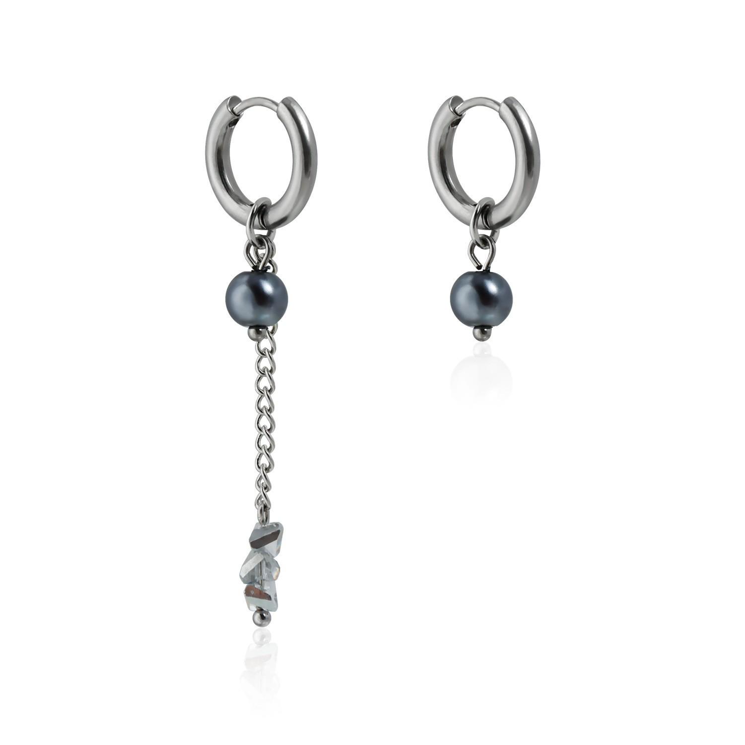 

Geometric Crystal Bead Necklace & Earrings in Light Luxury Style for Women