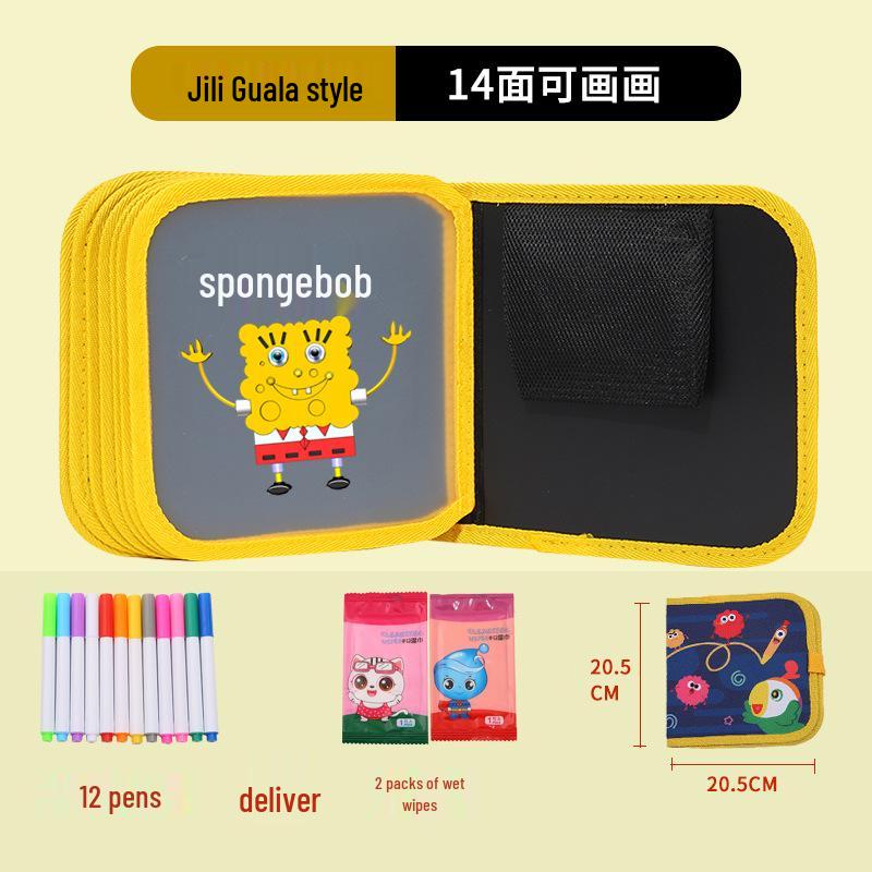 Portable Children's Drawing and Coloring Board - Reusable, Erasable, and Compact Toy for Kids