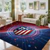 Atletico Madrid Design Crystal Velvet Rug Soft Decorative Mat for Bedroom Entrance