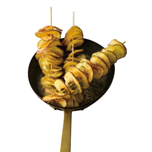 KOKUBO Industries' Tornado Cutter (Spiral Cut/Red) - Hand-Resistant, Perfect for Potatoes and Vegetables, KK247