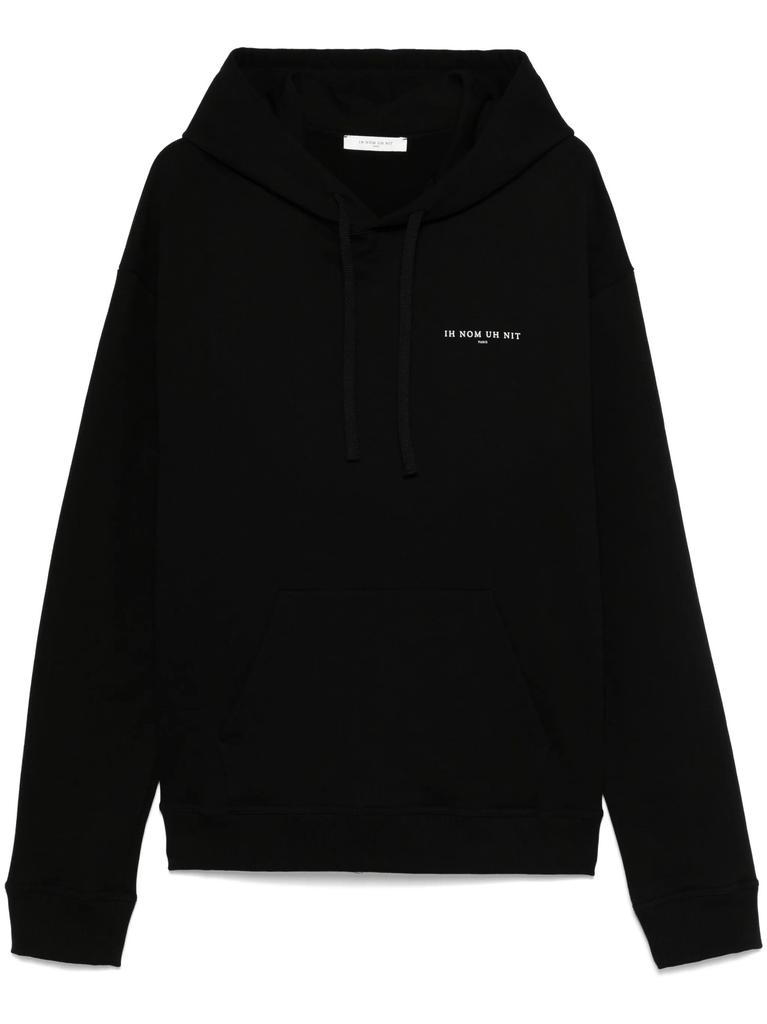 Cross-border trend IH NOM UH NIT printed loose hooded sweater for men and women