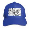 Black and White Trippy Print Baseball Cap Ball Cap Thermal Visor Designer Hat Big Size Hat Unisexs Caps Womens