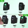 12V/24V Marine Rocker Switch Green LED SPST ON-OFF DPDT ON-OFF-ON Momentary Toggle for 4x4 Off-Road RZR ATV ARB Carling Style