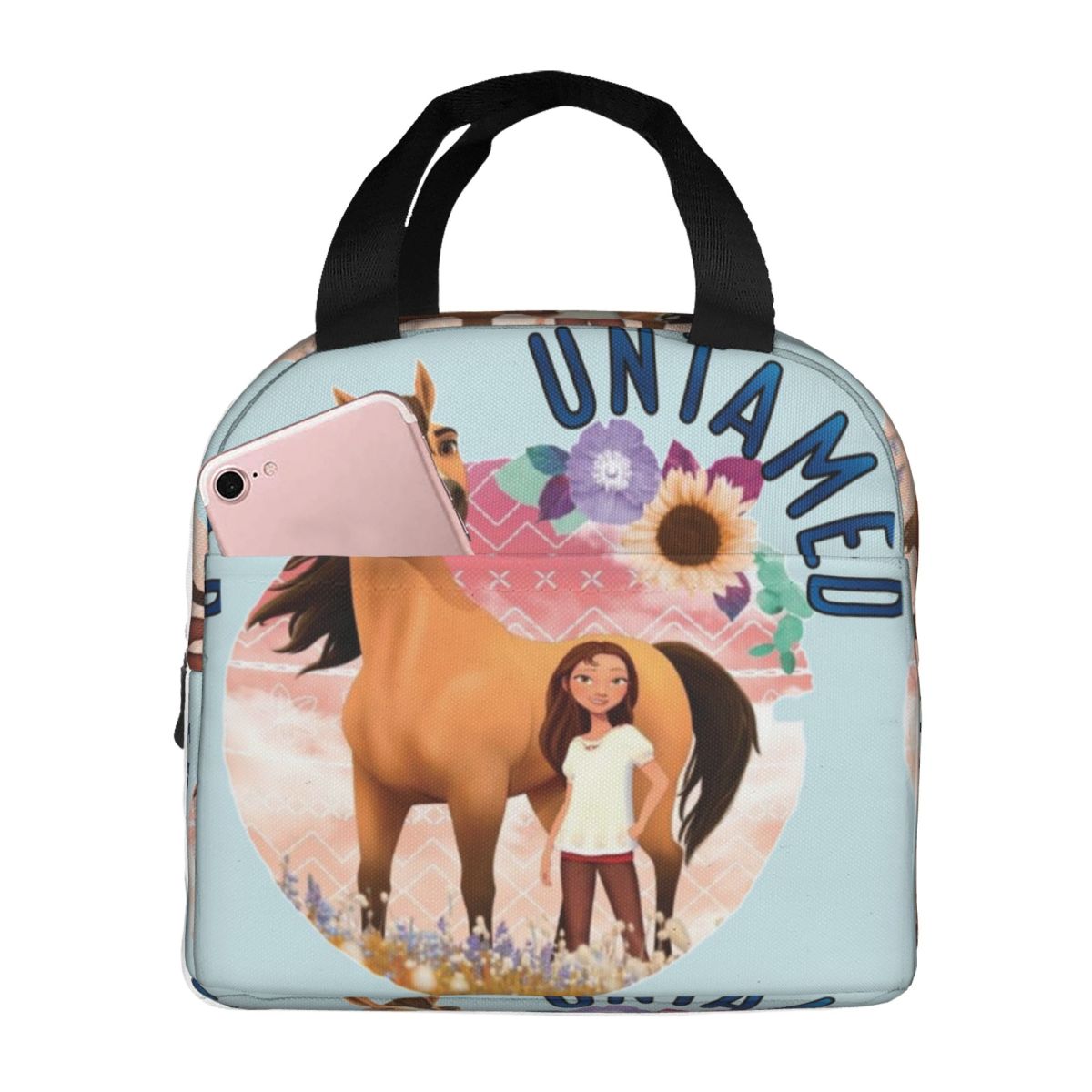 Spirit Riding Free Insulated Lunch Bag for Women Kids Portable Food Boxes Thermal Lunch Box Tote One Size