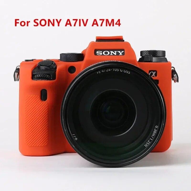 Silicone Case Cover Camera Bag for Sony A7IV A7M4 A7c A7R A7 A7S Mark III IV A7SIII A7III A7RIII A7RIV