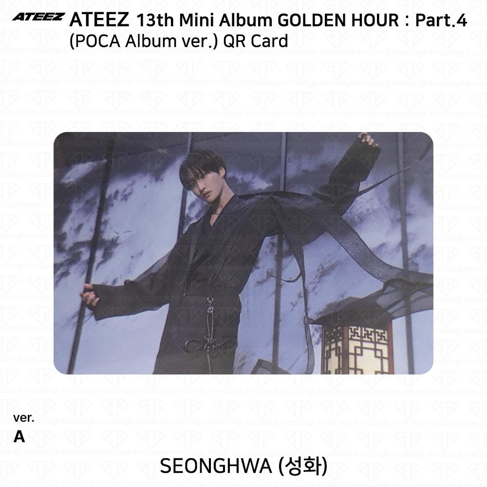 ATEEZ 13. Mini-Album Golden Hour Teil 4 POCA Album Version. Fotokarte