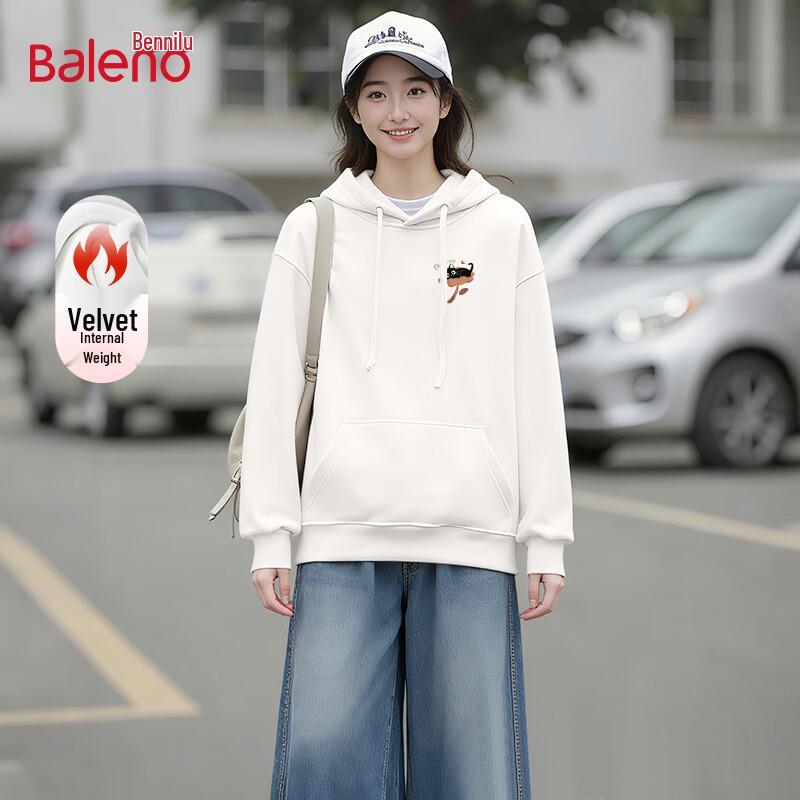 Baleno Women's Fleece Cartoon Hooded Sweatshirt