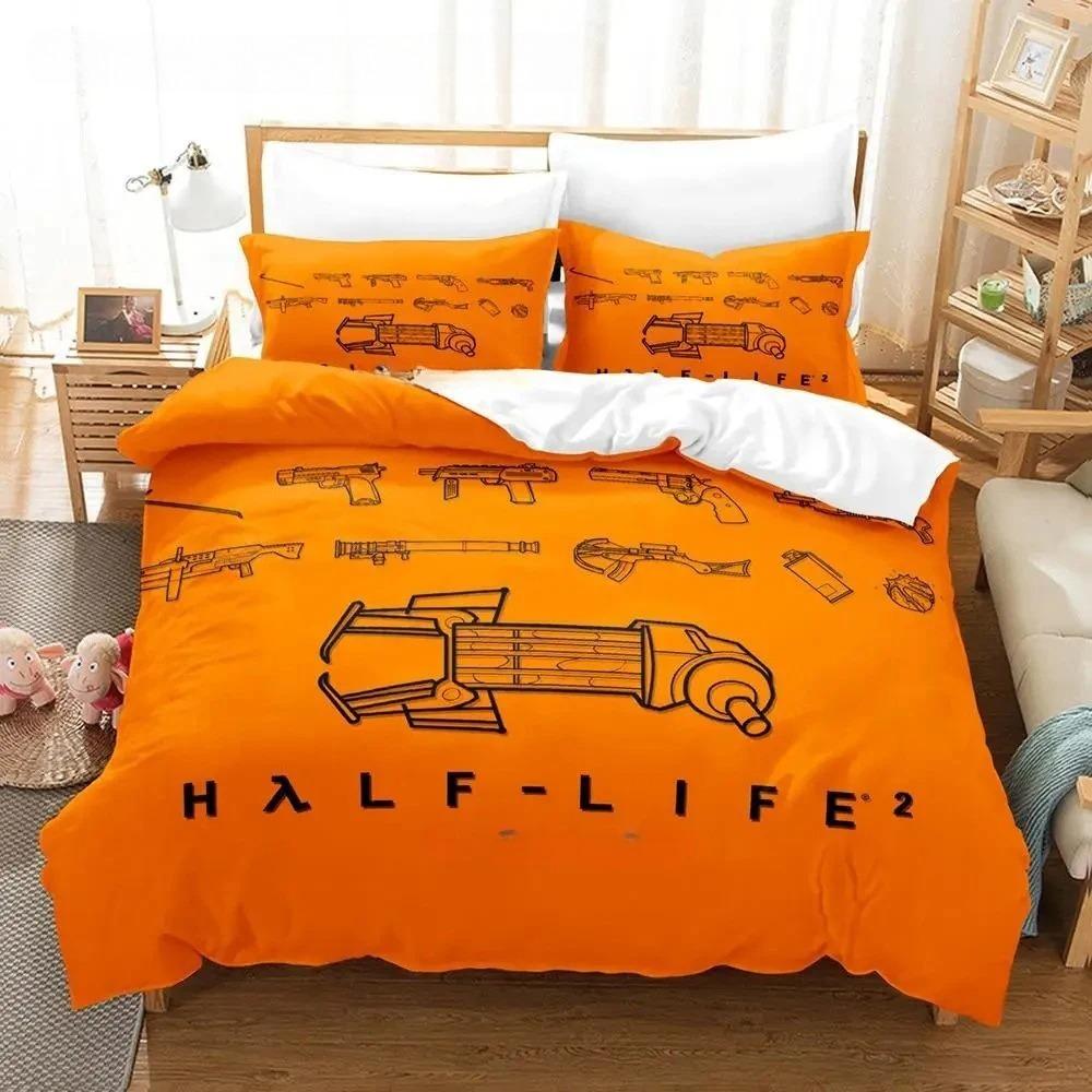 Game Half Life Bedding Set Single Twin Full Queen King Size Bed Set Adult Boys Bedroom Duvet cover Sets Anime