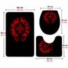 Fashion Brands (1) Flannel Toilet 3 Piece Set Soft Bathroom Toilet Seat Cover Non-Slip Bath Rug Home Bathroom Decor