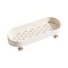 Large Capacity Makeup Holder Anti-Slip Base Countertop Organizer Bathroom Vanity Tray  Dresser Use