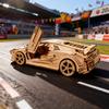 3D Wooden Puzzle Sports Car Model Fun and Educational DIY Gift Christmas Gift Holiday Gift