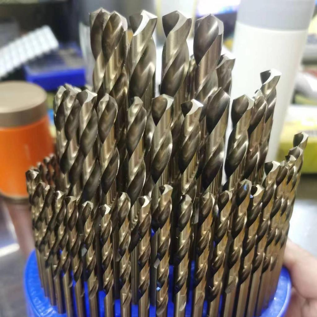 Stainless Steel Twist Drill Bit Set for Metal and Aluminum, Super Hard, Hand Drill, Straight Shank, Sizes 1-10.