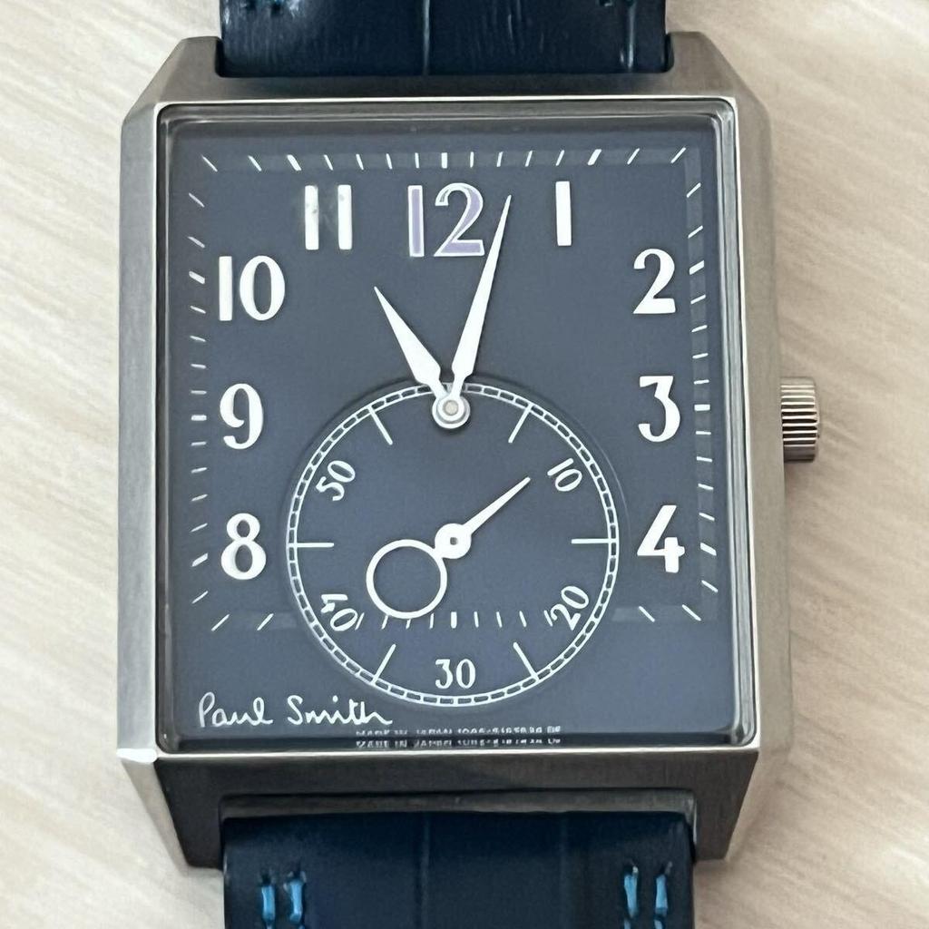Used Masterpiece Rare Color Paul Smith Westminster Watch Navy Men's Designer Summer Rare