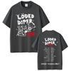 Vintage Rock Harajuku T Shirt Loded Diper Diper Overload Tour Tshirt Oversized Short Sleeve Casual Cotton Print T Shirts Unisex