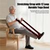 Yoga Stretching Strap with 12 Loop Foot Calf Stretcher Band Men Women Home Workout Exercise Physical Therapy Resistance Band with Number