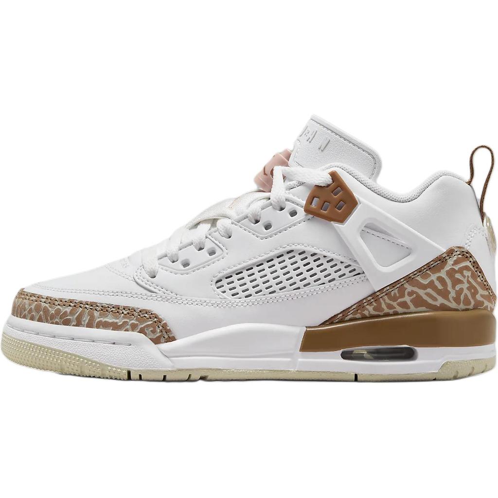 Air Jordan Spizike Low GS Archaeo Brown Kids Sneakers White Light-Bone Pink-Oxford FQ3950-101