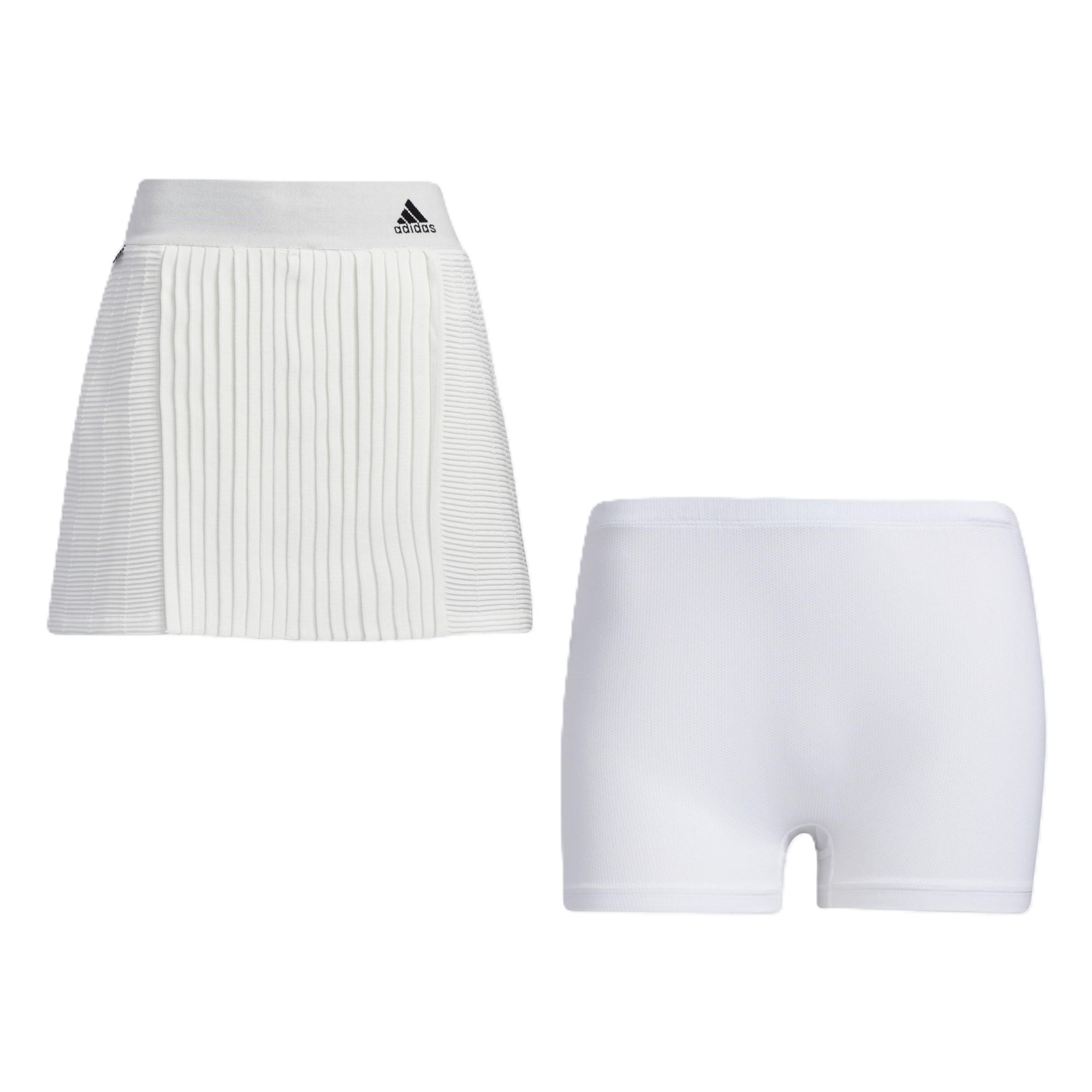 Adidas STATEMENT PRIMEKNIT PLEATS Casual Short Skirts Women s White HB3574 A2XL