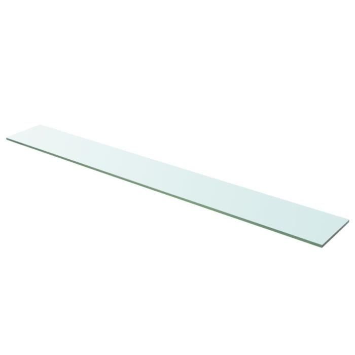 Panneau d'étagère - vidaXL - Verre transparent - 110 x 15 cm - Verre trempé - Contemporain