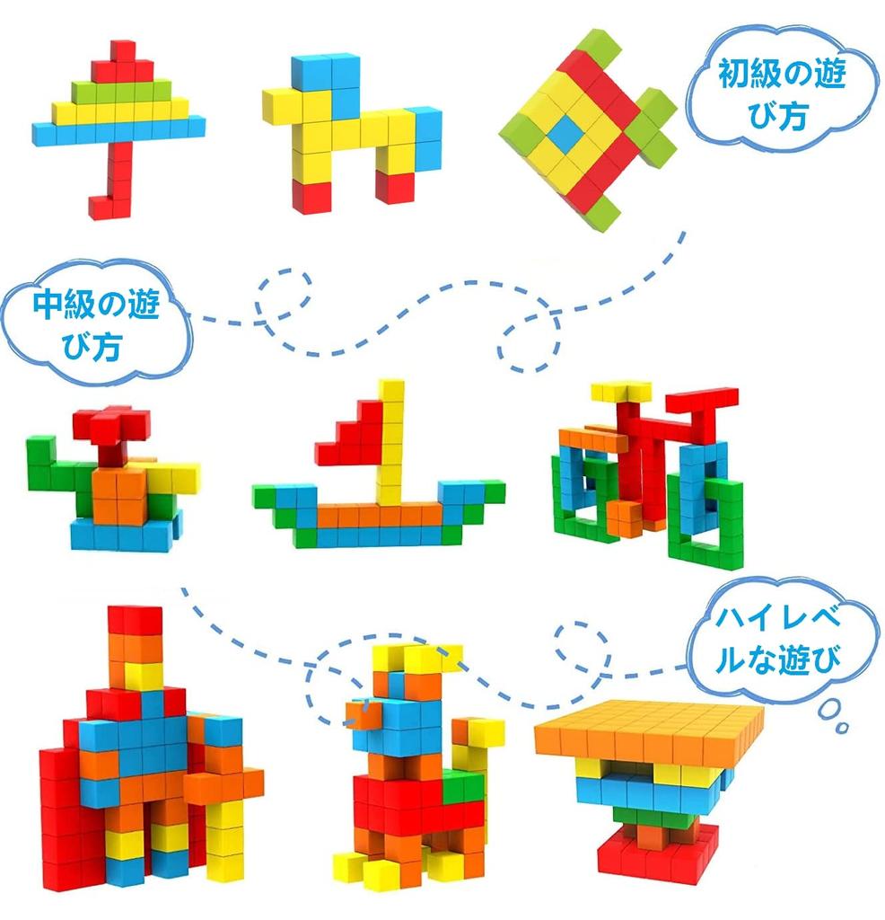 BESOO Magnetic Cubes, Magnetic Building Blocks, Shapes, Volume, Math Educational Toy, DIY Tool, Brain Development Puzzle, Building Set (28 pieces)