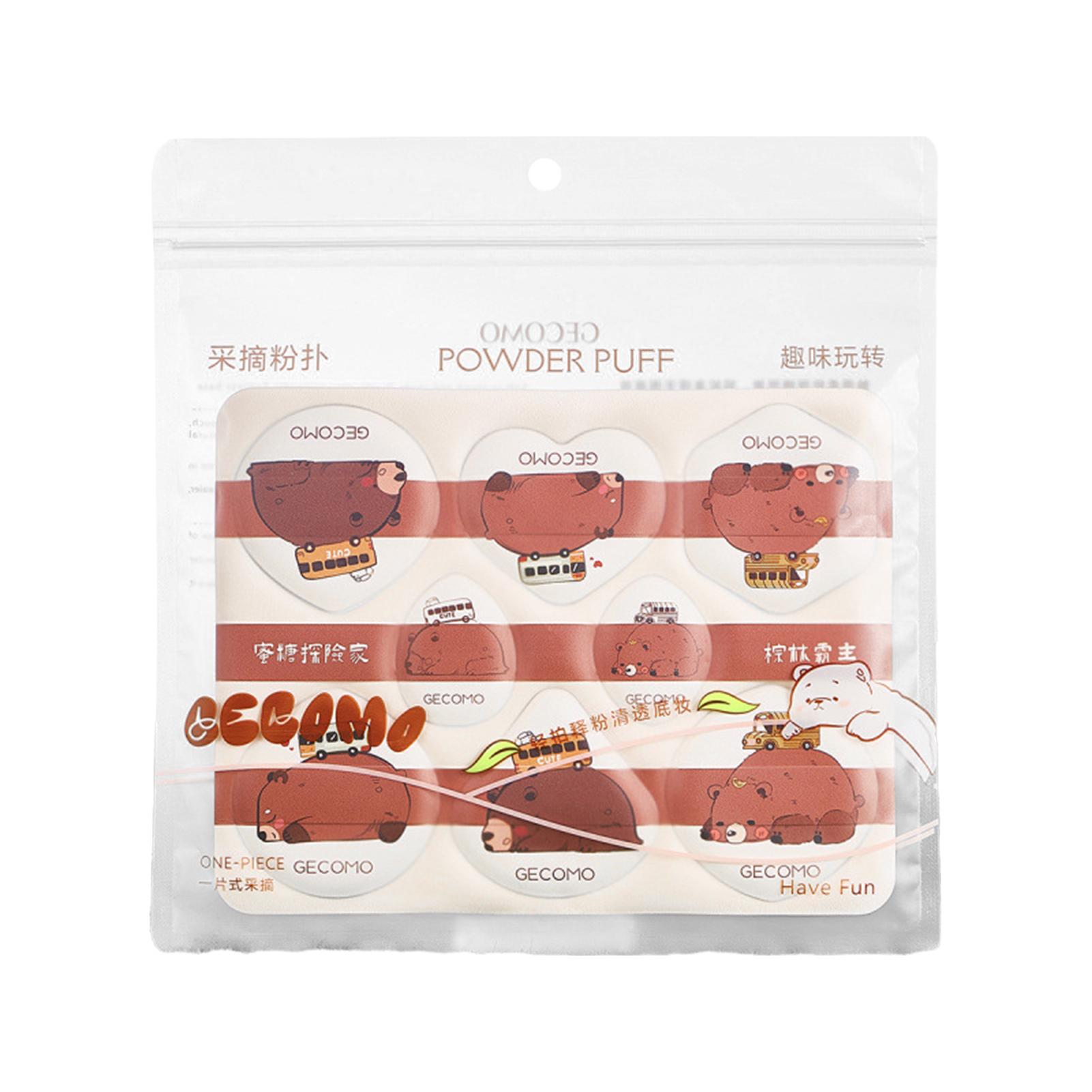 

8Pcs Powder Puff Face Cosmetic Eye Beauty Makeup Tool Cartoon Reusable Sponge Washable Mini Powder Puff Accessorie