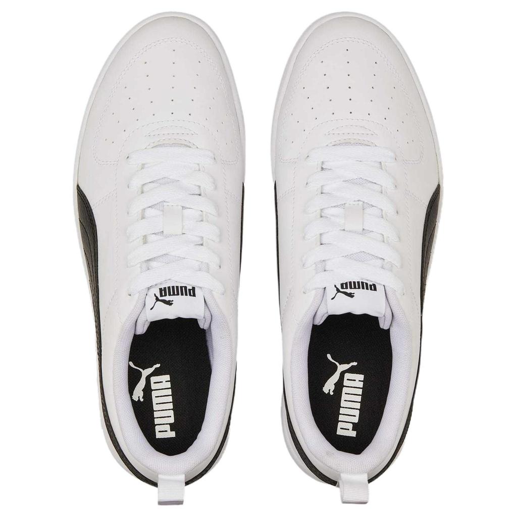 PUMA Ricky Abrasion Resistant Low top Skateboard Shoes Unisex White Black 387607-02