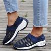 New Sandals Women's Autumn and Summer New Hollow Hole Shoes European and American Flying Woven Mesh Large Size Women's Shoes