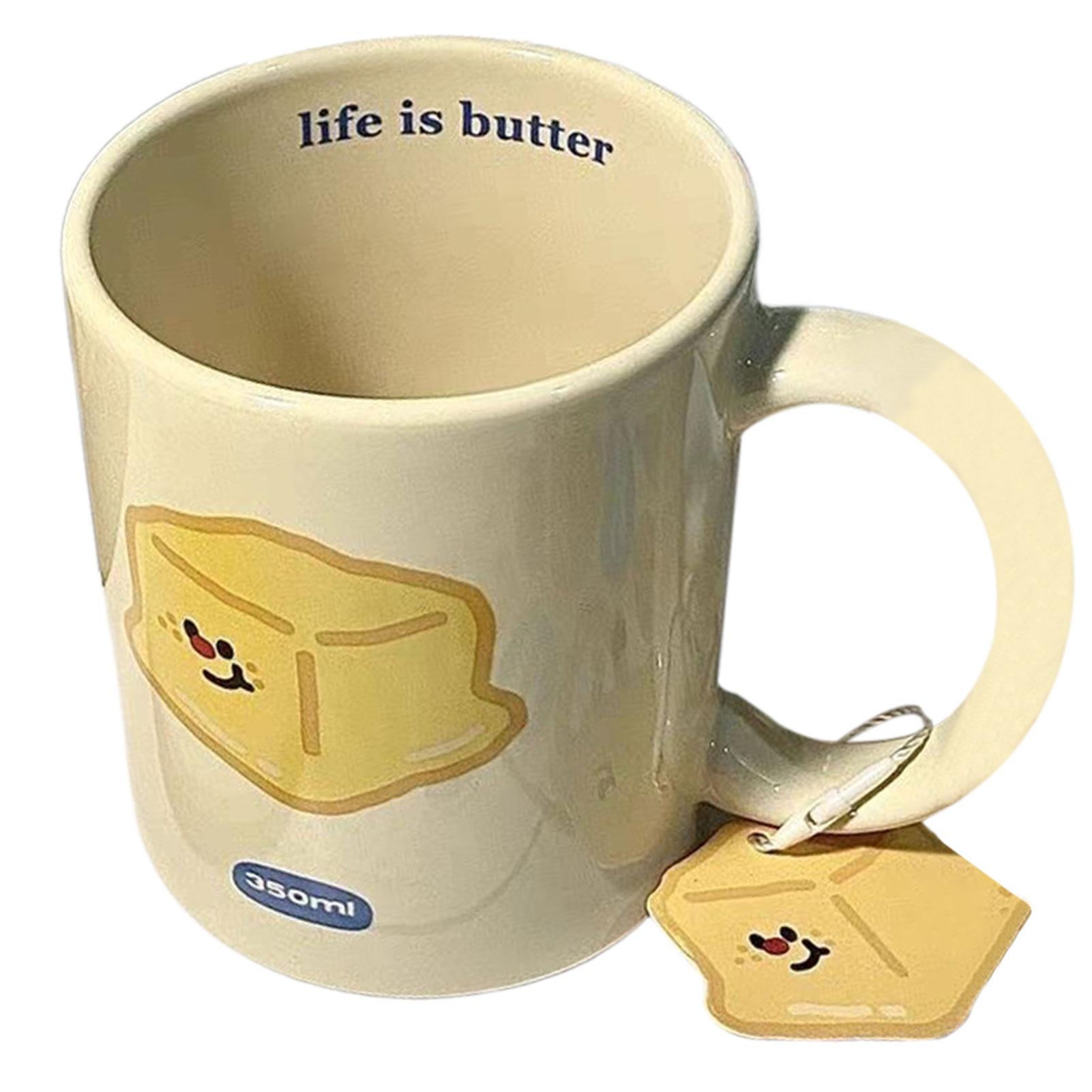 

Ceramic Mugs Coffee Cups Drinkware Lovely Baking Dessert Breakfast Milk Cup Funny Cute Cartoon Mug With Handle For Kitchen Home As Shown