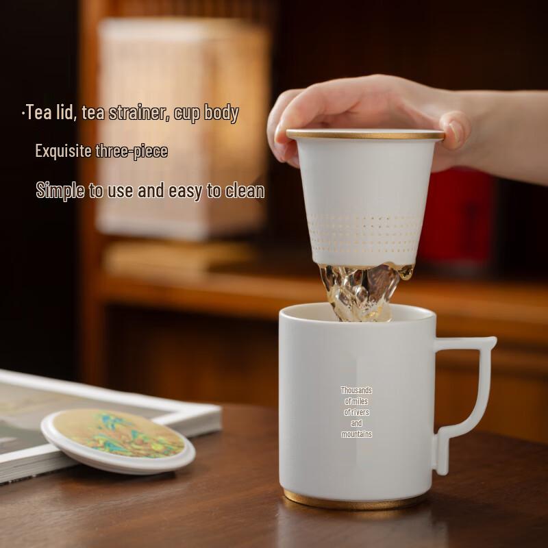 Forbidden City Thousand-Mile Rivers and Mountains Ceramic Teacup