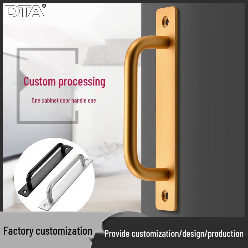 Aluminum Alloy Surface-Mounted Handle for Sliding Glass and Wooden Doors