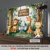 Cartoon Jungle Animal Theme  Decoration Background Winter Photography Backdrop Decorations For Photo Studio Photo Booth Christams Party