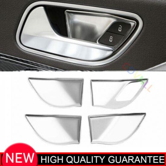 For Benz GLE GLS - Silver Titanium Car Inner Door Handle Bowl Decor Trim