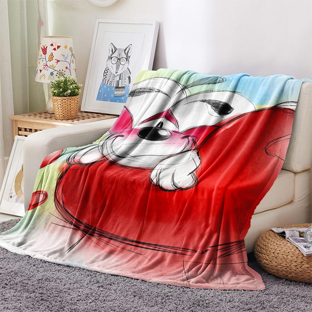 Diddl2 Flannel Blanket, High quality Comfortable for All Seasons, Home Decor, Warmth and Comfort