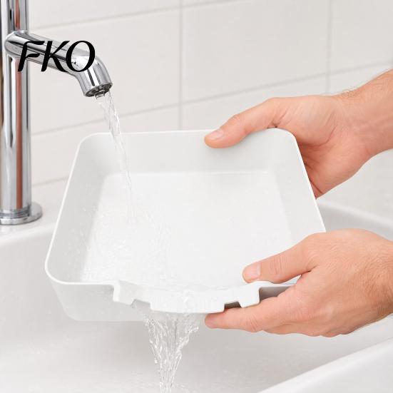 Washing Machine Water Catcher 3D Printed Drain Tray, Leakproof Collector for Drainage Tray Washer, Universal Washer Accessories