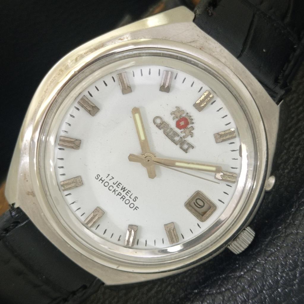 

ВИНТАЖНЫЕ ЧАСЫ ORIENT С РУЧНЫМ ЗАВОДОМ ЯПОНИЯ 48320 МУЖСКИЕ С БЕЛЫМ ЦИФЕРБЛАТОМ a703303-1 R213b-a703303