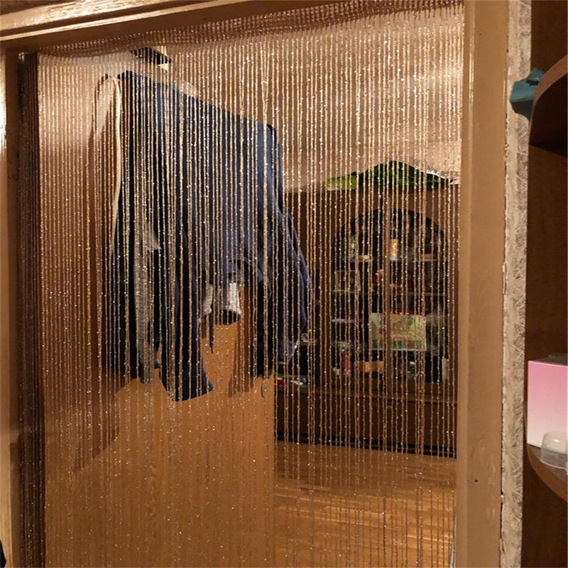 Fashion Fly Screen Fringe Tassel Curtain String Sparkle Curtains Room Divider Door Window Decor