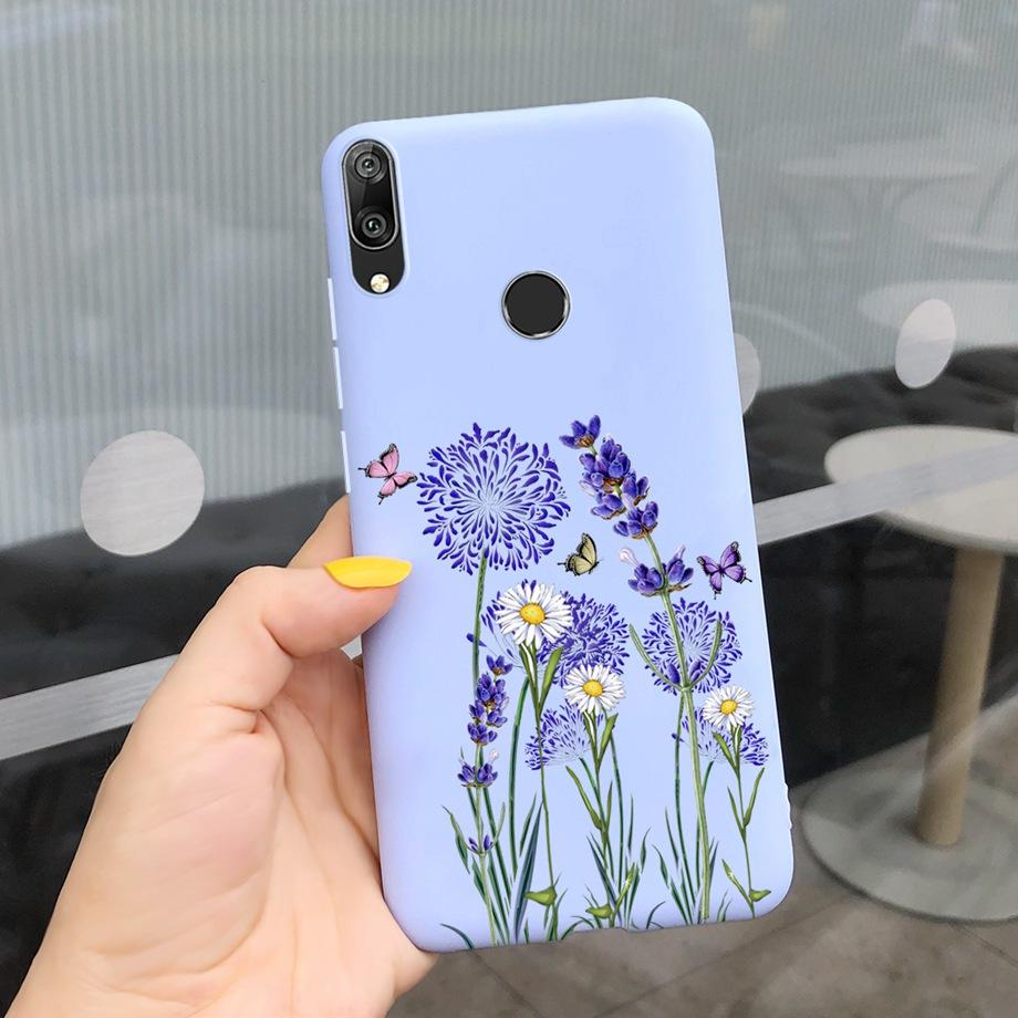 For Huawei Y7 2019 Case Soft TPU Phone Case Y 7 2019 Cover for Huawei Y7 Prime 2019 Silicone Coque Funda Matte Skily Back Shell
