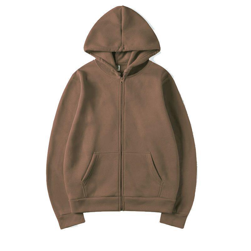 Cardigan à capuche unisexe tendance 2025: Veste de Sport Décontractée à Fermeture Éclair Automne Hiver