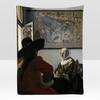 artist JJohannes VVermeer Throw Soft Flannel Blanket for Bed Bedroom Sofa Picnic Throw Skinfriendly Breathable Gift Cover