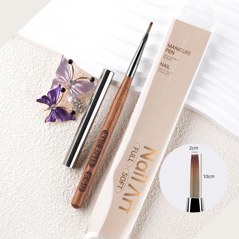 1Pcs French Plaid Nail Art Brushes Line Grid Pattern Drawing Pen For Diy Uv Gel Extension Painting Supplies