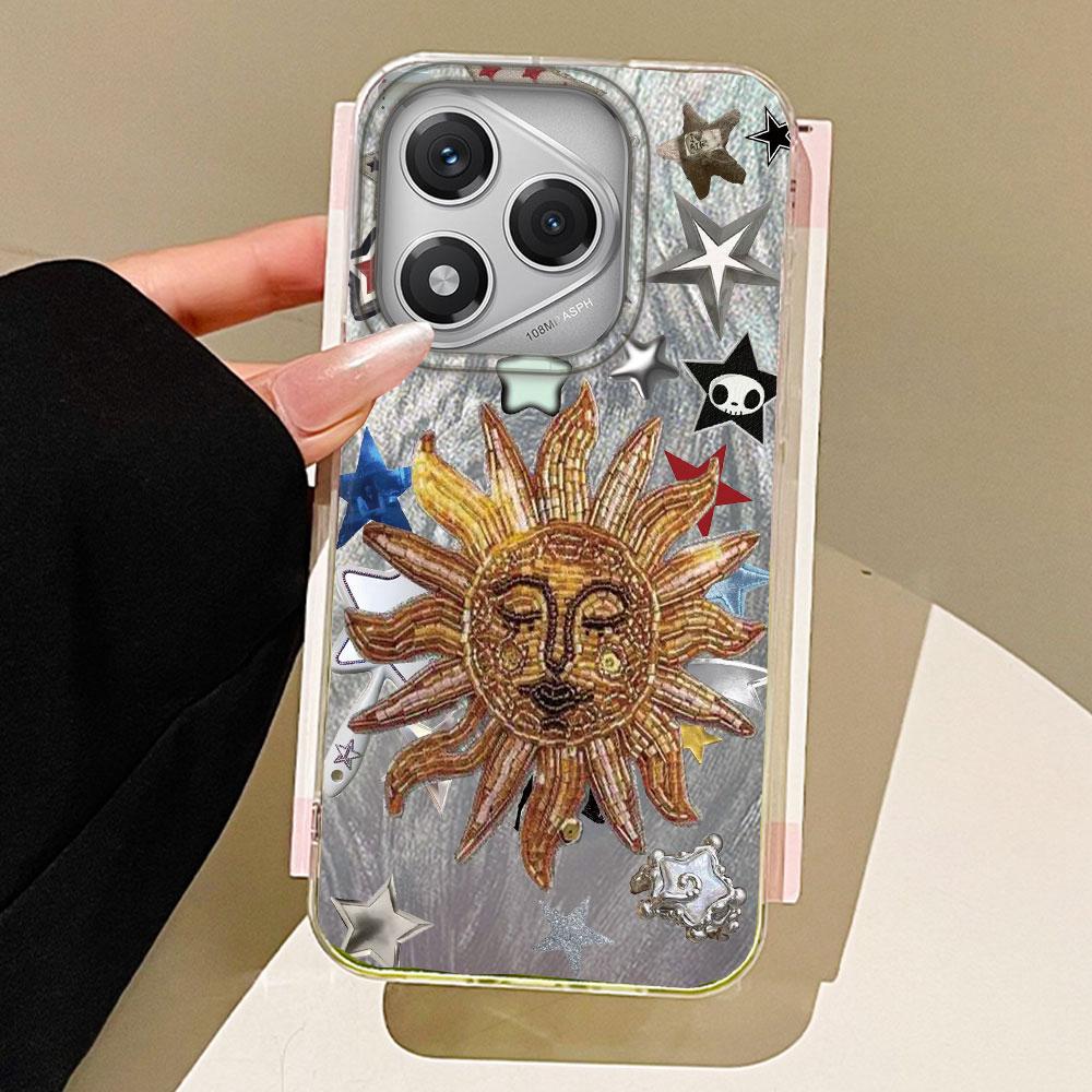 

Ретро Подсолнух Бог Планета Фрукты Trendry Чехол для телефона для Honor 400 200 Smart Pro Magic7 6 5 Lite X9a X9c X8b X8a X8c X7c Чехол Honor X8C белый