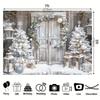 Winter Snowy Barn  Christmas Scene Decoration Background Winter Photography Backdrop Decorations For Photo Studio Photo Booth Christams Party