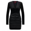 Hugo Womens/Ladies Nibyll Ruched Dress