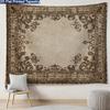 Large Ornate Vintage Baroque Gold Tapestry Wall Hanging Polyester Decorative Accent Art for Living Room Bedroom Hallway Home Dec