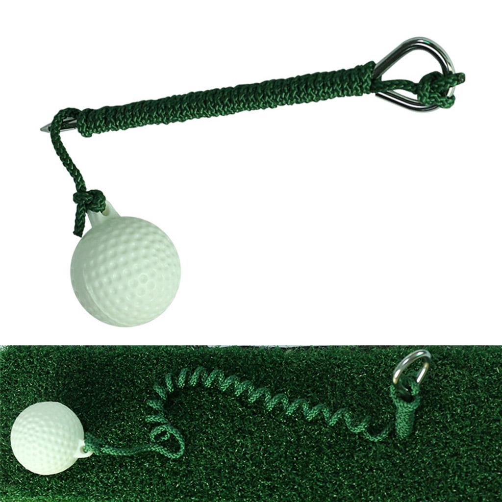 Portable Golf Fly Rope Driving Ball Golf Hit Shot Putting Training Aid Swing Sports Practice Tool Easy Operation